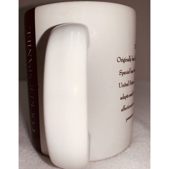 Vtg Cocker Spaniel Coffee Mug 1992 Thailand Xpres Barnara Augella Description - Picture 3 of 7